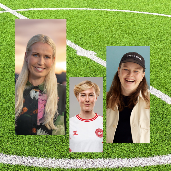 Portrætfotos af Tina Müller, Luna Gevitz og Amalie Bremer.