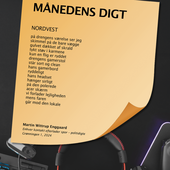Digt af Martin Wittrup Enggaard