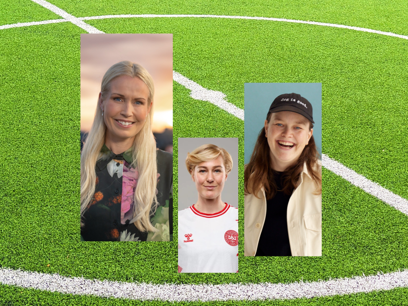 Portrætfotos af Tina Müller, Luna Gevitz og Amalie Bremer.