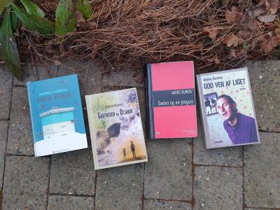 Andrej Kurkovs fire bøger på dansk.