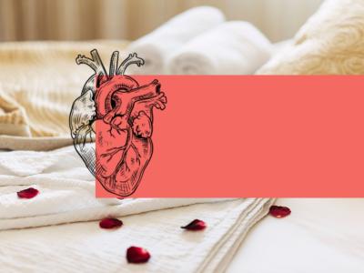 Hotelopredning med rosenblade og hjerte