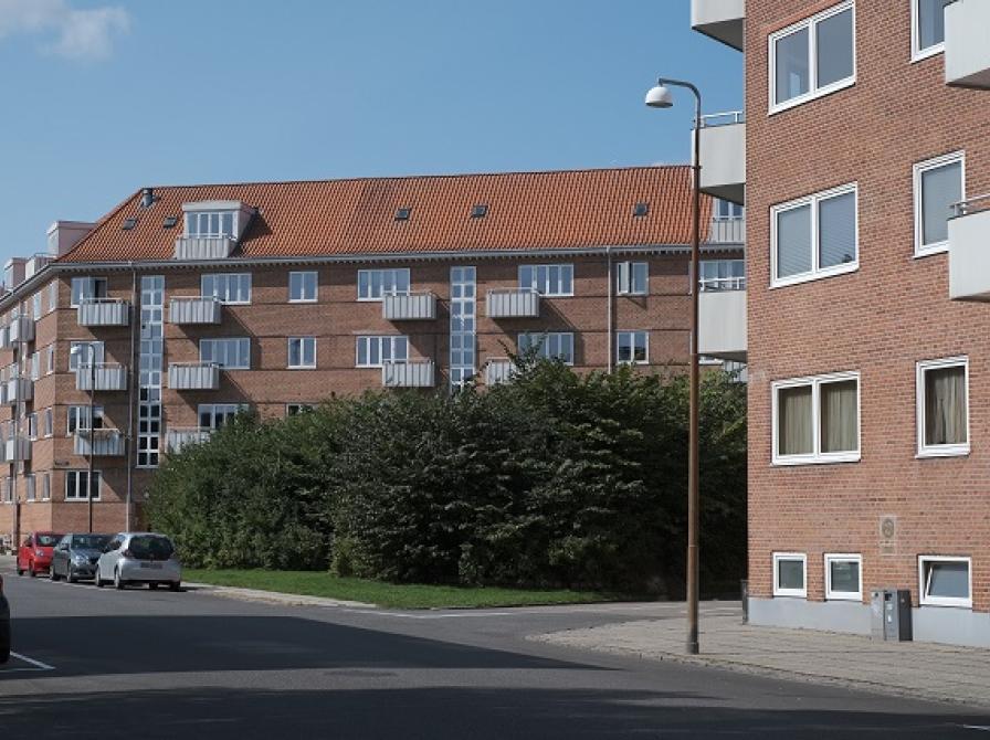 Beskyttelsesbunker fra besættelsestiden, Svendsgade i Vestbyen. (Foto: Lone Ulvbjerg, 2022.)