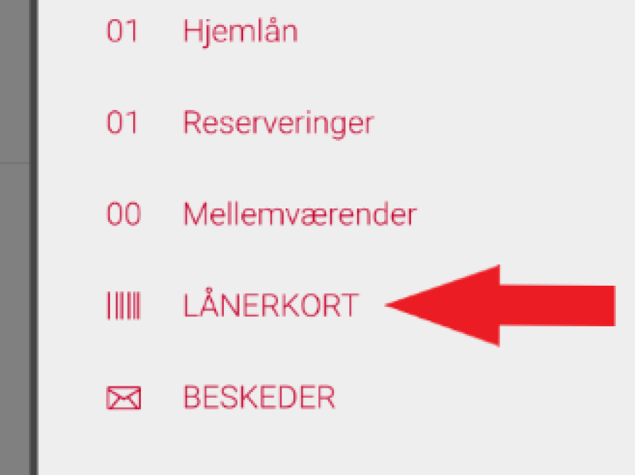 Brug appen som lånerkort