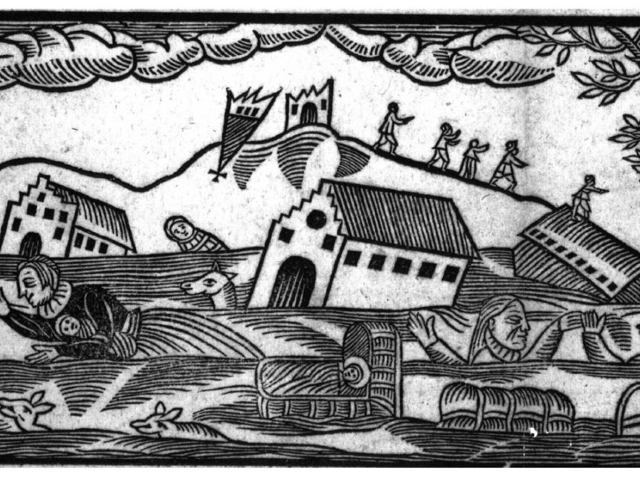 Afbildning af naturkatastrofe fra 1651
