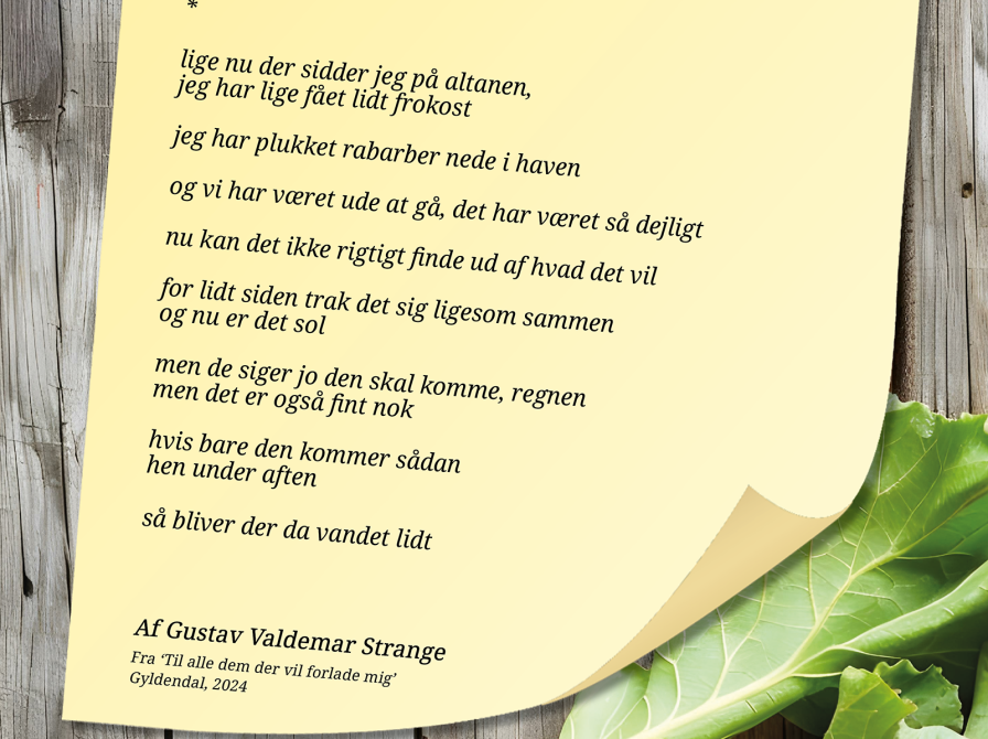 Digt af Gustav Valdemar Strange