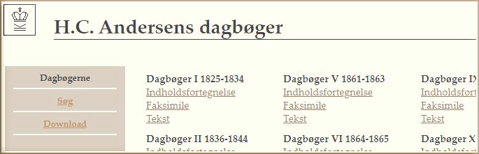H.C. Andersens dagbøger på det Kgl. Bibliotek. Screenprint