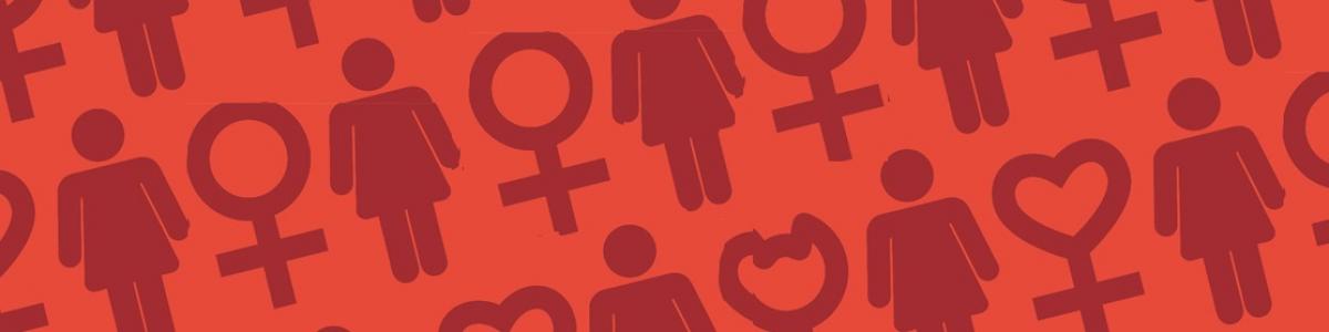 Logo for temasiden Kvindekamp og kønsroller