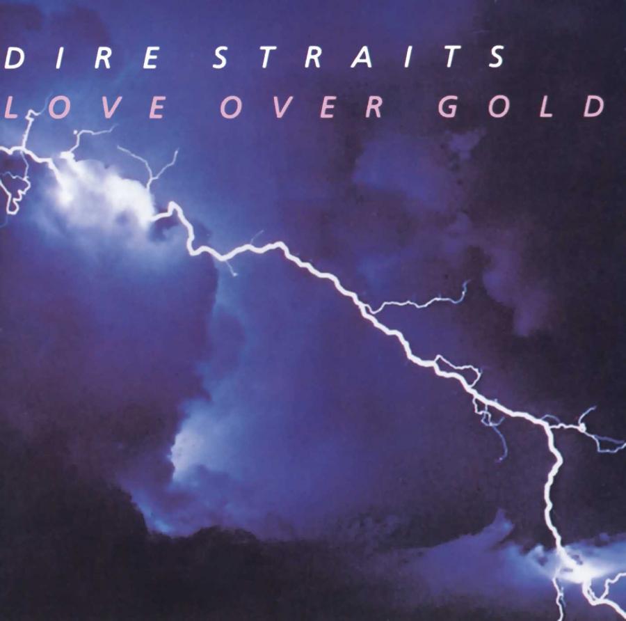 Cover på Dire Straits Love over gold-album