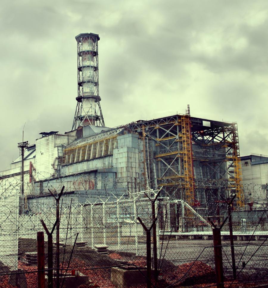Tjernobyl-værket efter katastrofen