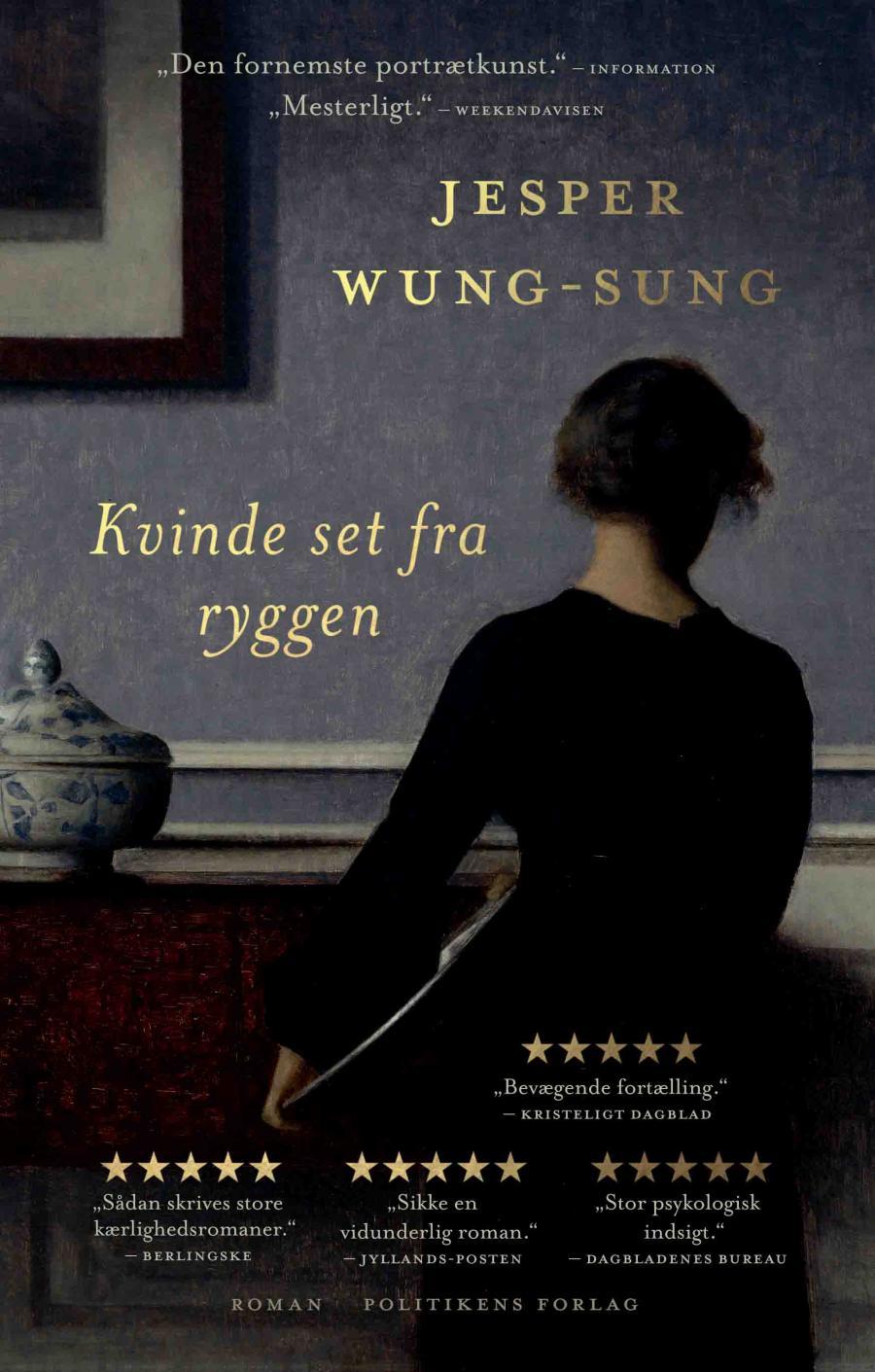 Forside på Jesper Wung-Sungs bog "En kvinde set fra ryggen"